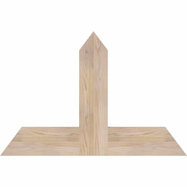 Ekena Millwork Portland Smooth Timber Gable Bracket, Douglas Fir, 36"W x 24"H x 1 1/2"D x 5 1/2"F, 16/12 Pitch GBW036X24X0206POR00SDF - main